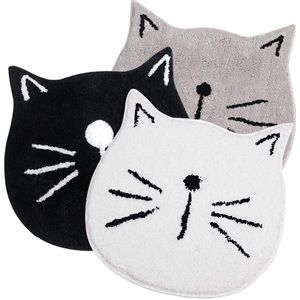 Microfiber Absorbent Bathroom Mat Cat Face